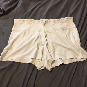 White Sleepwear Shorts (M)